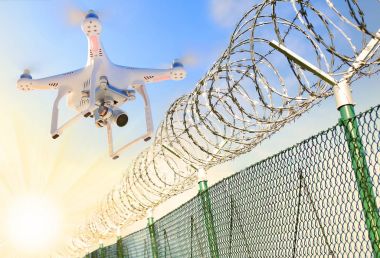Drone izleme durumu kenarlık veya yasak bölge.