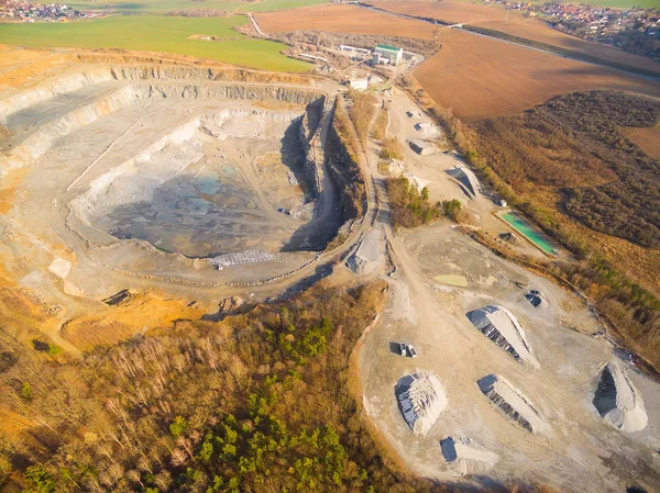 Aerial view of a open cast mine — Stock Photo, Image