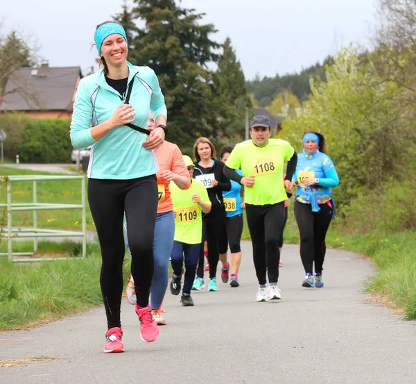 Halv maratonlöpare — Stockfoto