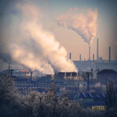 Linyit yığından yasaktır kombine ısı ve enerji santrali