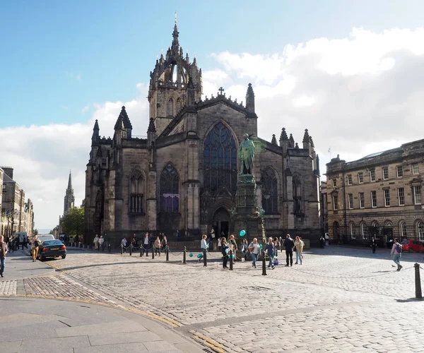 Editoriale Cattedrale di St. Giles sul Royal Mile Edimburgo Scotla — Foto Stock
