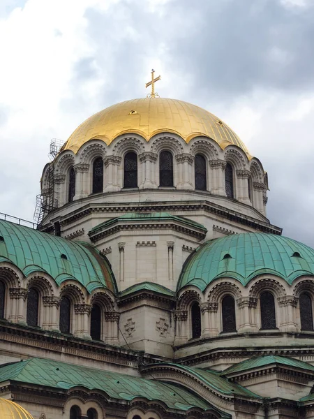 Alexander Nevsky Cathedral i Sofia Bulgarien Europa gold dome de — Stockfoto