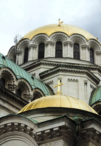 Catedral Alexander Nevsky en Sofía Bulgaria Europa cúpula de oro de —  Fotos de Stock