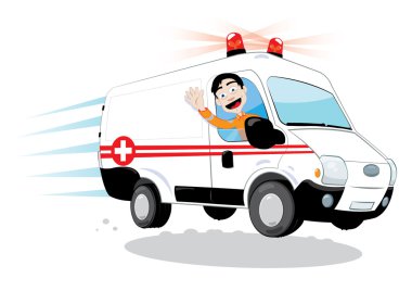 Komik ambulans şoförü