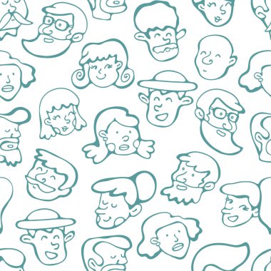 İnsan yüzleri ile Seamless Modeli