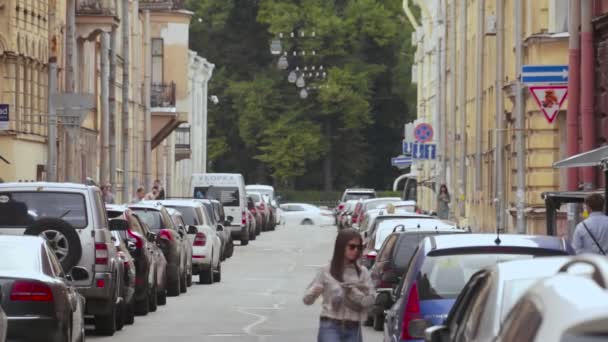 Personas Caminando San Petersburgo 2017 — Vídeos de Stock