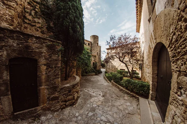 Ortaçağ Şehir, sarsak, Katalonya, İspanya