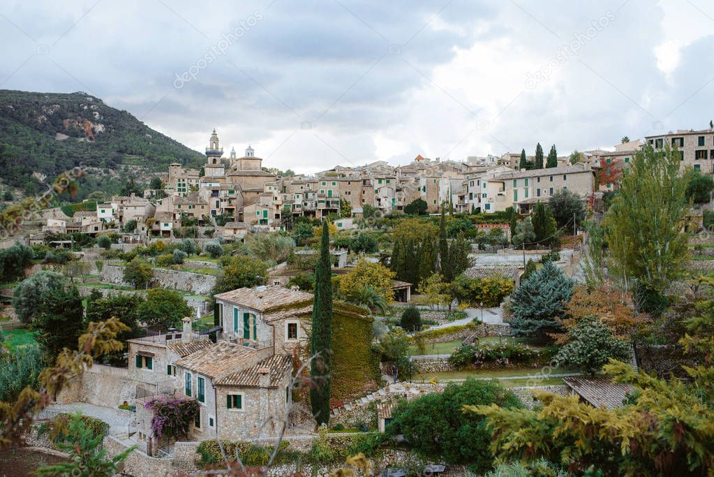 Small town of Valldemosa, in Mallorca Island of Spain