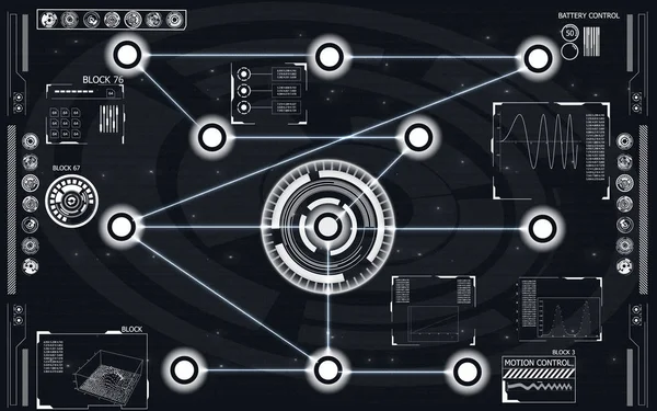 Elementen voor Hud interface — Stockvector