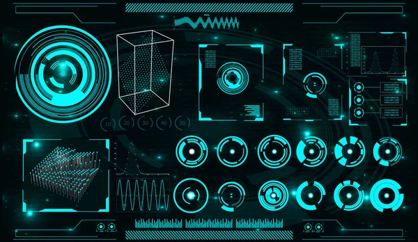 Elemente für hud interface — Stockvektor