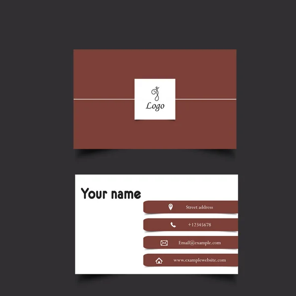 Шаблон визитки — стоковый вектор