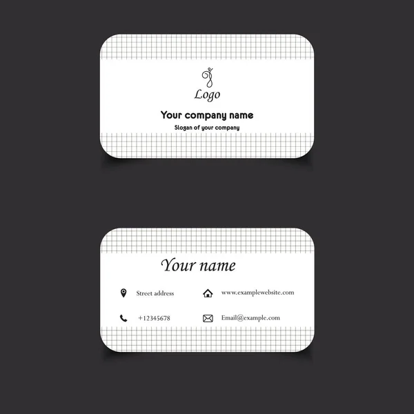 Business Card Template — Stock Vector