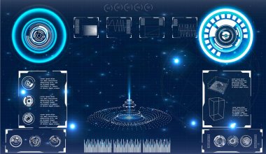 Fütüristik kullanıcı arabirimi. 