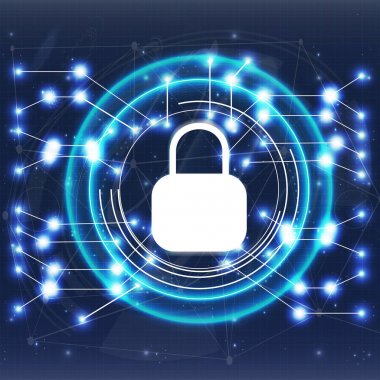 Emanet ekran. Fütüristik kullanıcı arabirimi. Soyut sanal grafik değmek kullanıcı arayüzey. Hud. Yüksek teknoloji temel. Mavi ve beyaz öğeleri. UI hud Infographic arabirimi ekran monitör radar web öğeleri ayarla