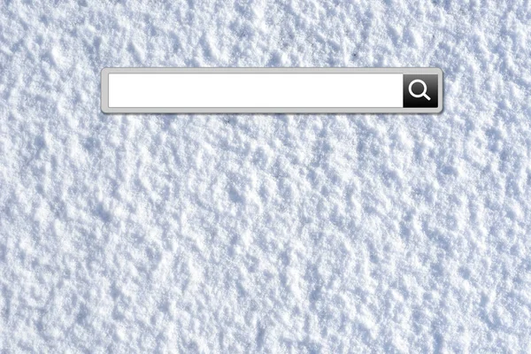 冬の休暇の検索バー ストック写真