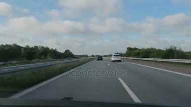 Frederikshavn, Nordjylland / Danimarka 07 Temmuz 2016: Frederikshavn (Danimarka) Almanya'ya karşı otoyol sürüş.