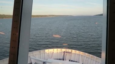 cityscape ve onun yerler Kalesi, opera binası gibi güzel manzaralı Oslo liman bırakarak. (Norveç)
