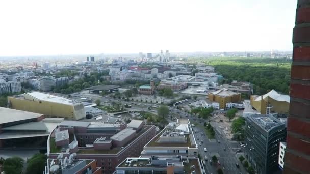 Stadsbilden runt Potsdamer Platz i Berlin — Stockvideo