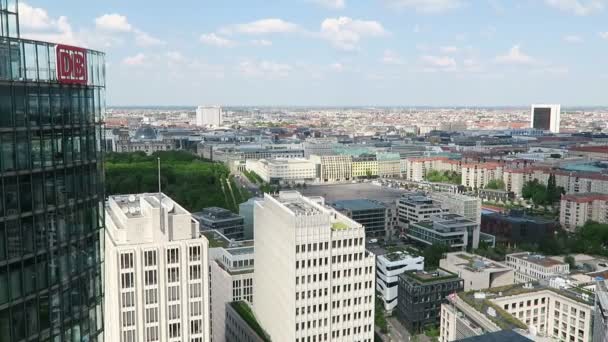 Stadtbild rund um den Potsdamer Platz in Berlin — Stockvideo