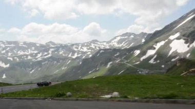 Alpler üzerinden Grossglockner yol boyunca sürüş. 28. Temmuz, 2013, Grossglockner, Avusturya