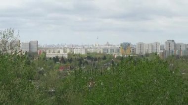 Berlin Marzahn taslağı üzerinde havadan görünümü