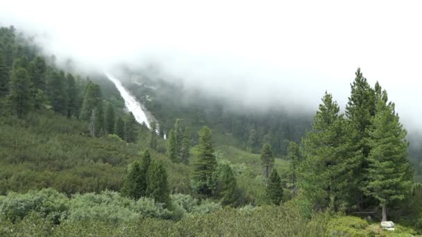 Time Lapse Clouds Austrian Alps Schlegeis Valley Tirol — Stock Video