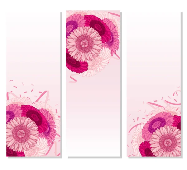 Fondo de verano con Gerbera — Vector de stock