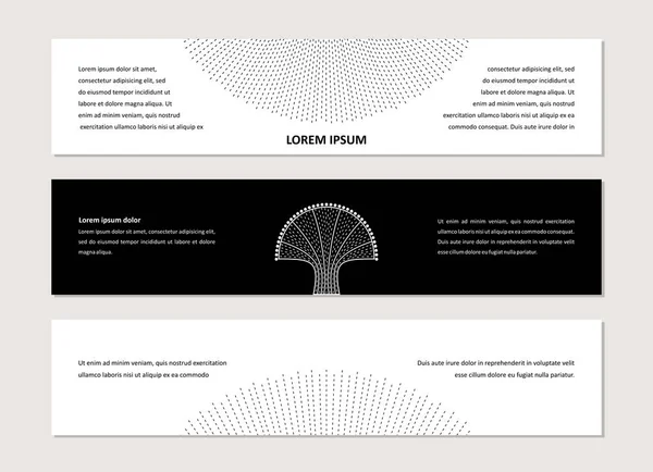 Corporate Identity mit dem stilisierten Baum — Stockvektor