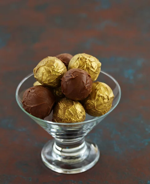 Handmade Candies Lawyer Truffle Liqueur Vanilla Home Sweetness Selective Focus — 스톡 사진