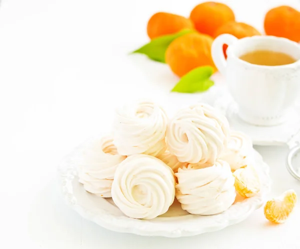 Deliziosi Marshmallow Fatti Casa Arance Con Spezie — Foto Stock