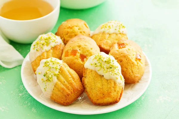 Biscotti Madeleine Con Pistacchio — Foto Stock