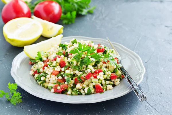 Salade Taboulet Bulgur Cuisine Orientale — Photo