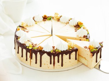 Çikolatalı pasta, yemek arkaplanı