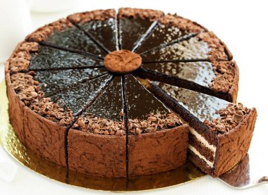 Çikolatalı pasta, yemek arkaplanı