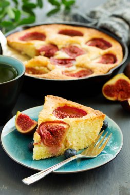 İncirli turta, yemek arkaplanı