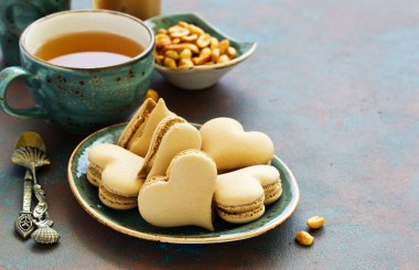 Fransız makarnası. Seçici odak.