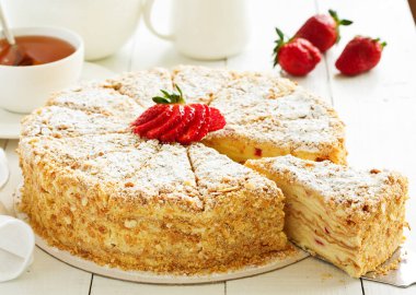 Napolyon kek. seçici odak,