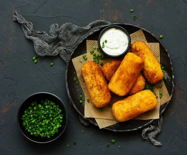 Croquettes Pommes Terre Fromage — Photo