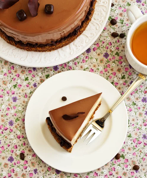 Ciasto Musem Amaretto Kawą — Zdjęcie stockowe