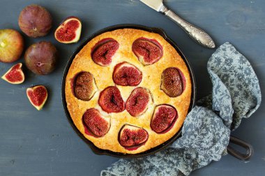 İncirli turta, yemek arkaplanı