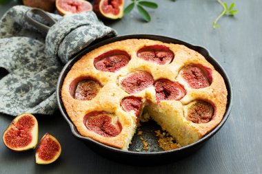 İncirli turta, yemek arkaplanı