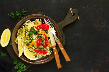 Izgara sebzeli kuskus salatası..