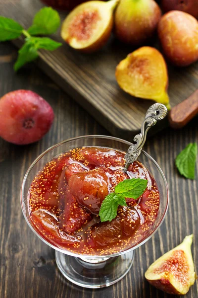 Delicious Homemade Jam Figs — Stock Photo, Image