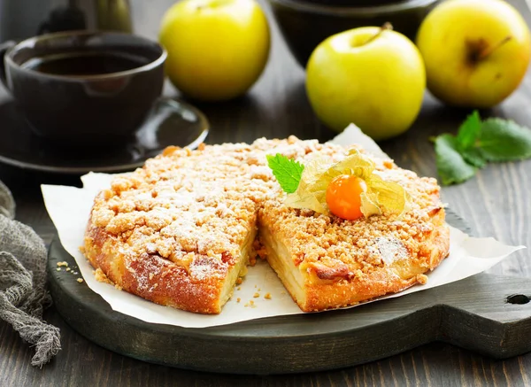 Delicious Homemade Apple Pie Selective Focus — Stock Photo, Image