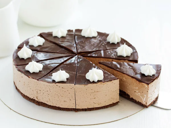 Chocolate Cake Food Background — Stock Photo, Image