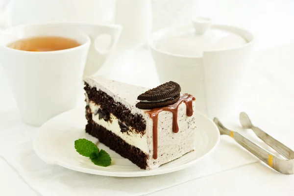 Pedazo Delicioso Pastel Caramelo — Foto de Stock