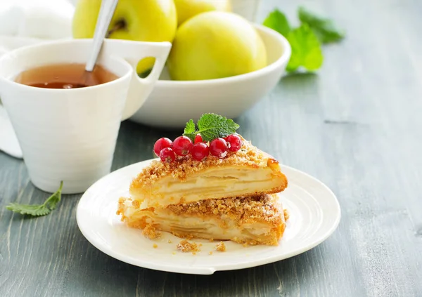 Delicious Homemade Apple Pie Selective Focus — Stock Photo, Image
