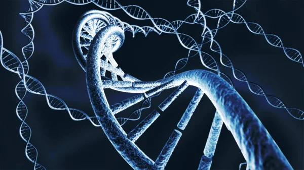 Illustrazione del DNA 3d — Foto Stock