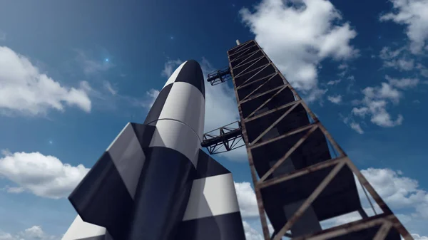 Lanzamiento múltiple de cohetes — Foto de Stock