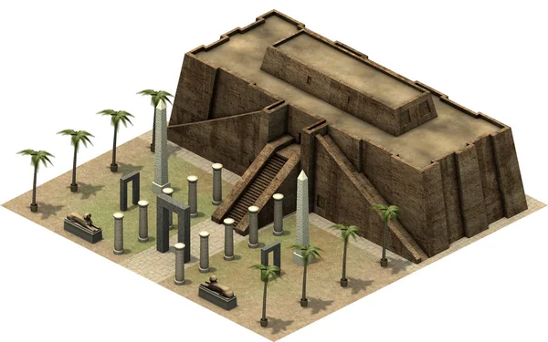 Isometric platform of ancient Egypt — Stock Photo, Image